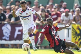 Lilian Njoh et Servette n'ont pas connu de difficulté pour se défaire de Dardania Lausanne. KEYSTONE/MARTIAL TREZZINI